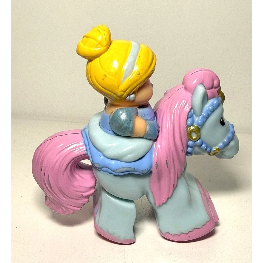Cinderella Little People Klip Klop Blue Horse Princess Mattel